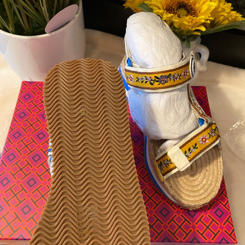 TORY BURCH DAISY SPORT TWO-BAND SANDALS - Picture 9 of 10